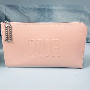 Dior Soft Pink Leather Cosmetic Case